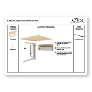 Kassini Assembly Instructions Front Cover
