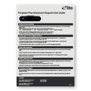 Progress Plus Assembly Instructions Front Cover